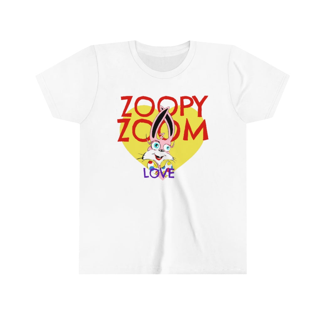 Zoopy's Yellow Heart Youth Short Sleeve Tee